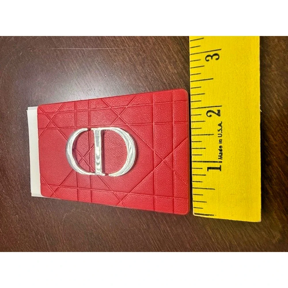 Christian Dior Mirror Logo CD Red x Silver w/Box Novelty Limited RARE - NEW!!!